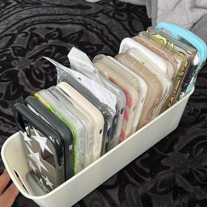 20 iphone 11 cases. all from either shein,temu,amazon and small businesses.